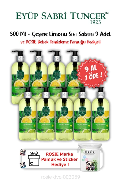 9 AL 7 ÖDE Çeşme Limonu Sıvı Sabun 500 ML ve ROSIE Hediyeli ürün görseli 1