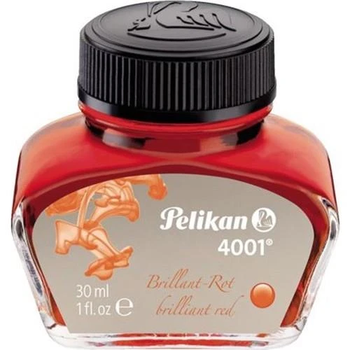 PELİKAN YAZI MÜREKKEBİ 4001 KIRMIZI 30 ML ürün görseli 1