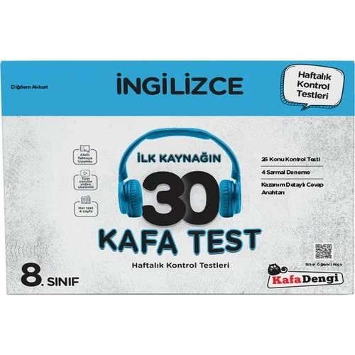 KAFADENGİ 8.SINIF İNGİLİZCE KAFA SORU BANKASI ürün görseli 1
