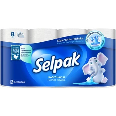 SELPAK HAVLU 8'Lİ ürün görseli 1