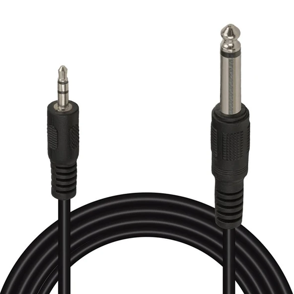 6.3 mm Gitar To 3.5 mm Stereo Ara Kablo 1.5 M 18748 ürün görseli 1