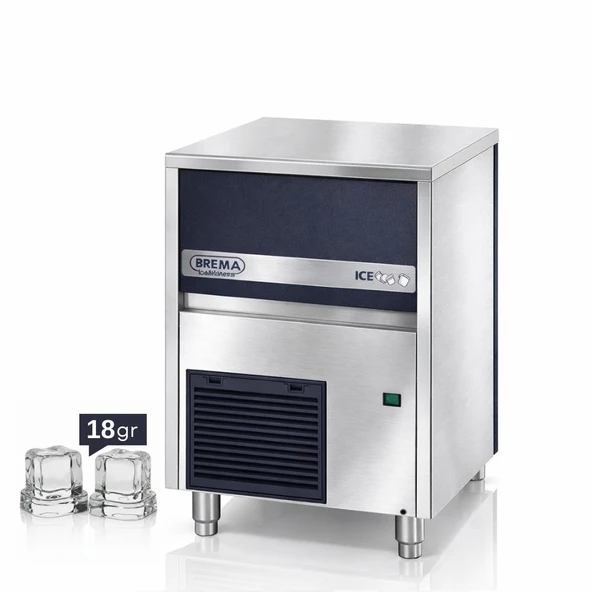 Brema 44 kg/gün Hazneli Ticari Küp Buz Makinesi – CB 416 A HC ürün görseli 1