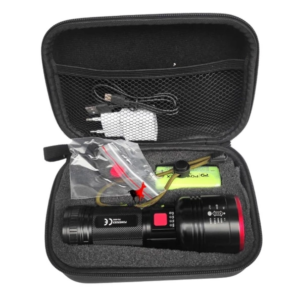 Powerdex PD-9000 Şarjlı El Feneri 20W ürün görseli 1