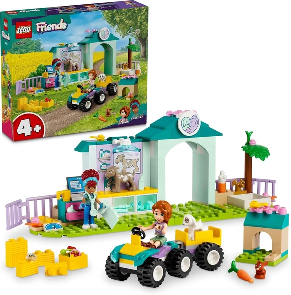 LEGO ® Friends Çiftlik Hayvanı Veteriner Kliniği 42632 - 4 Yaş ve Üzeri İçin Yapım Seti (161 Parça) ürün görseli 1