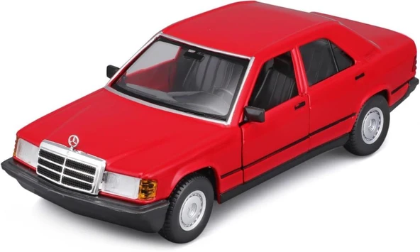 Bburago Mercedes Benz 190 E 2.6 1/24 Kırmızı Model Araba ürün görseli 1