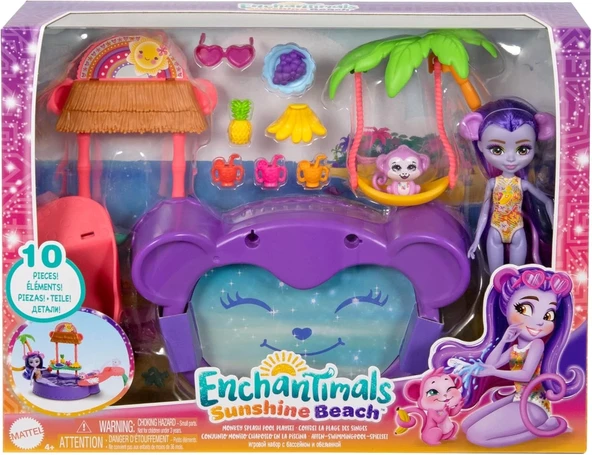 Enchantimals Eğlenceli Havuz Partisi Oyun Seti HTW73 ürün görseli 1
