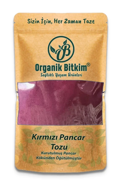 Organik Bitkim Kırmızı Pancar Tozu (Öğütülmüş) 250 gr ürün görseli 1