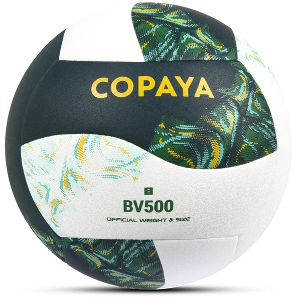 Copaya BV500 Hibrit Plaj Voleybol Topu Yeşil-Beyaz No:5 280 gram ürün görseli 1