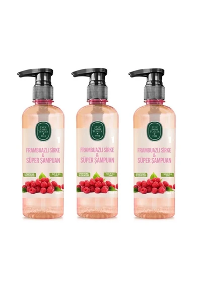 Eyüp Sabri Tuncer Frambuazlı Sirke & Süper Şampuan 500ml X3 ürün görseli 1