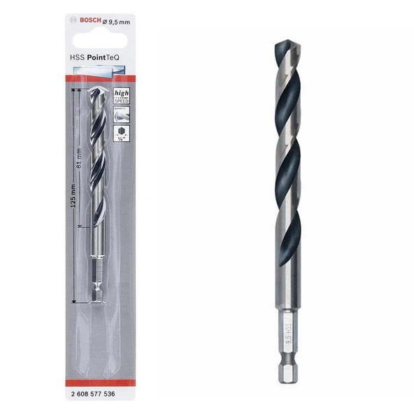 Bosch Pointteq Altıgen Şaftlı Hss Matkap Ucu 9,5 mm ürün görseli 1