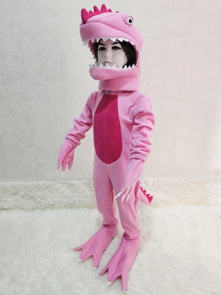 T-Rex Dinozor Kostümü Pembe ürün görseli 1