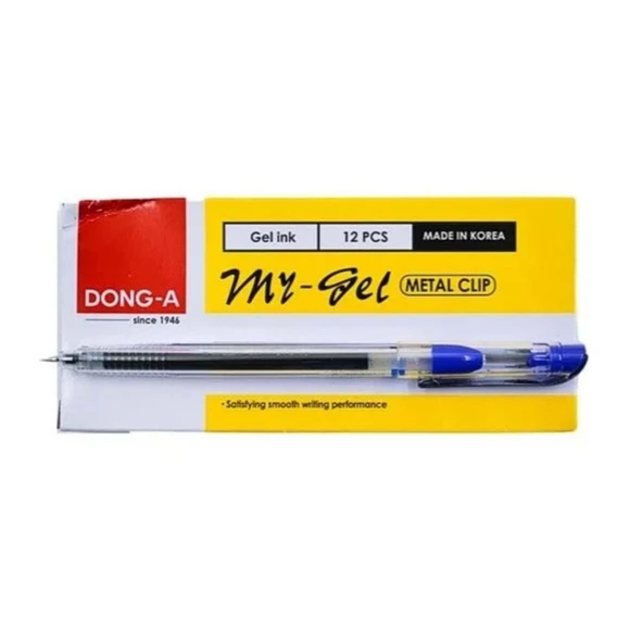 DONGA MY-JEL KALEM İĞNE UÇLU 0.5 MAVİ 12 ADET ürün görseli 1