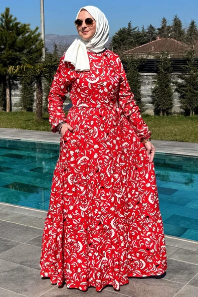 Serra Elbise Kırmızı - Resim 3