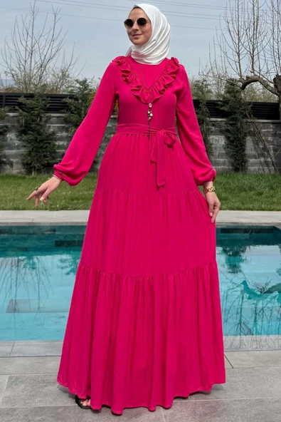 Jale Elbise Pembe ürün görseli 1