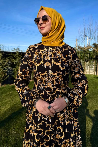 Hürrem Elbise Siyah - Resim 4