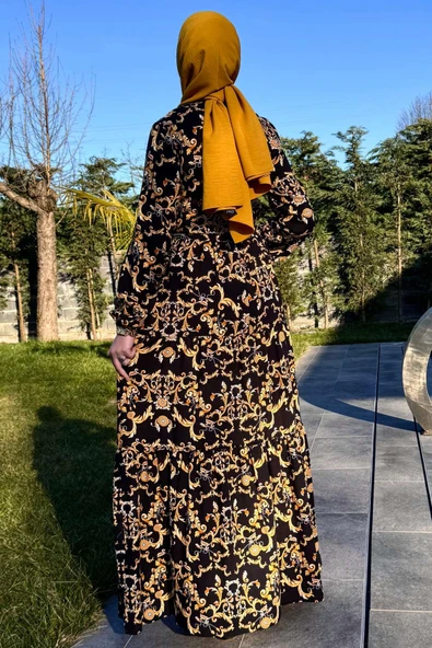 Hürrem Elbise Siyah - Resim 8