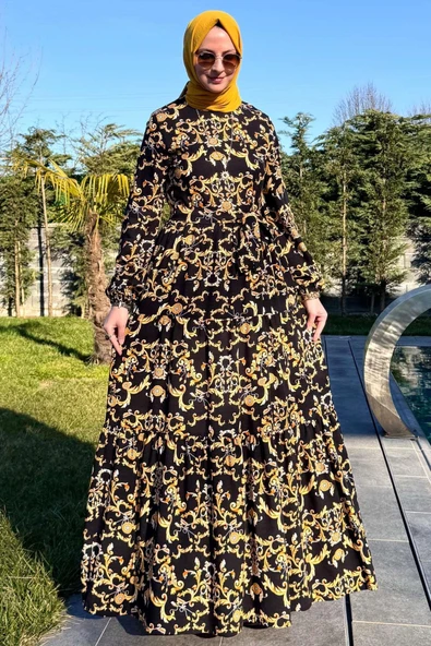 Hürrem Elbise Siyah - Resim 3