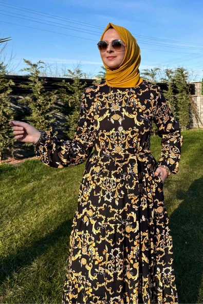 Hürrem Elbise Siyah - Resim 2