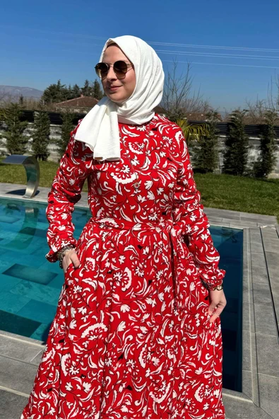Serra Elbise Kırmızı - Resim 4