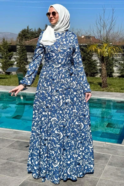 Serra Elbise Mavi - Resim 8