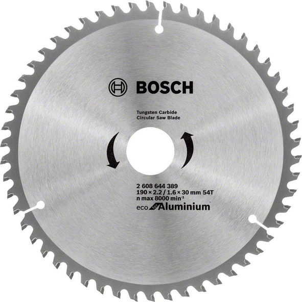 Bosch Alüminyum Daire Testere Bıçağı 190x30 mm 54 Diş ürün görseli 1
