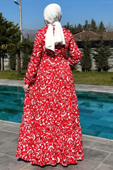 Serra Elbise Kırmızı - Resim 7