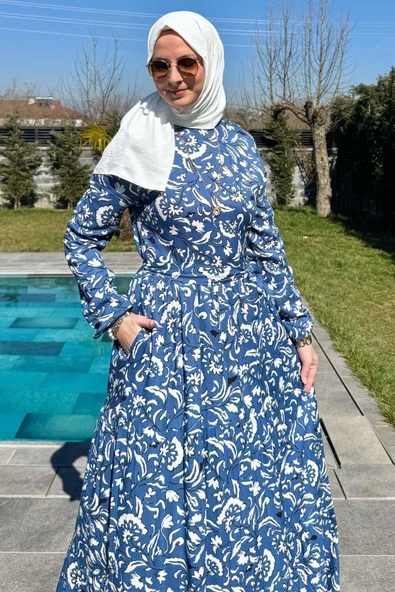 Serra Elbise Mavi - Resim 5