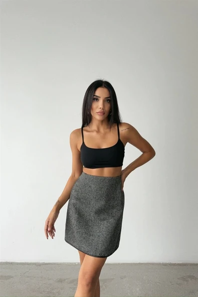 KAŞE KISA ETEK - Siyah - Resim 4