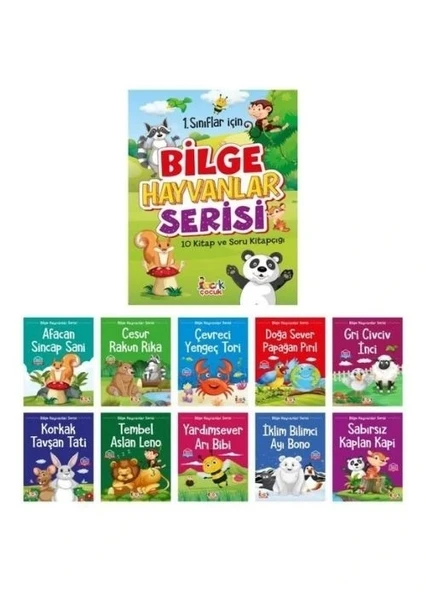 BİLGE HAYVANLAR SERİSİ 1 SNF K BOY 10 KİTAP ürün görseli 1