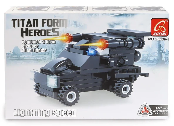 Ausini Titan Form Heroes-4 Lightning Speed 82 Parça ürün görseli 1