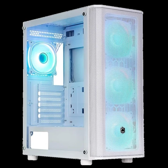 FRISBY 650W 80+ CM-106 GAMING MID-TOWER PC KASASI BEYAZ ürün görseli 1