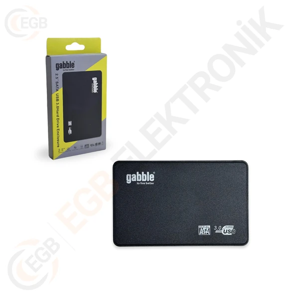 GABBLE GAB-HK243 USB 3.0 HADRDISK KUTUSU PLASTİK 2.5'' (SH30) ürün görseli 1