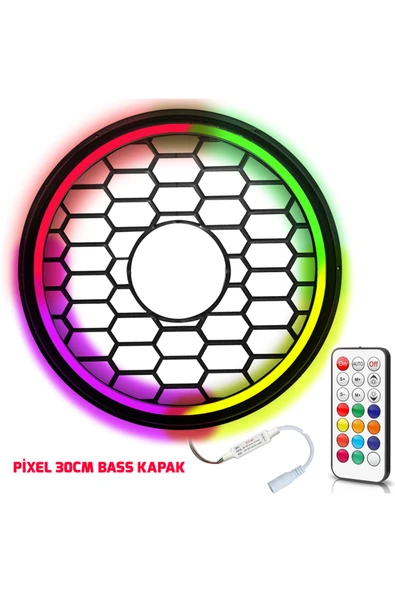 Pixel Ledli 30cm Bass Kapak egb eg-7456 ürün görseli 1