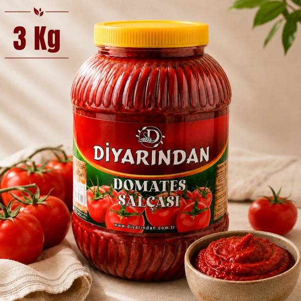 Diyarından Hatay Domates Salçası 3 Kg (Orta Tuzlu) ürün görseli 1