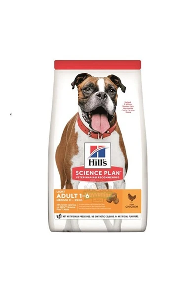Hill's SP Light Tavuklu Orta Irk Yetişkin Köpek Maması 14KG ürün görseli 1