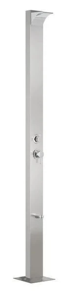 Havuz Duş Sistemi + Sus 304 İnox Saten Panel Gövde + Şelale Sistemli ürün görseli 1