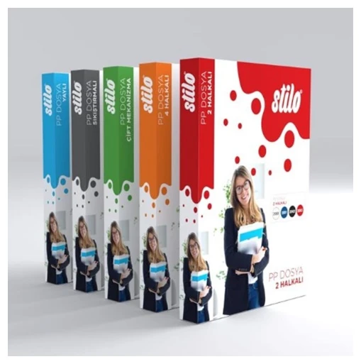 Stilo 4 Halkalı Klasör Şeffaf - 3 adet ürün görseli 1