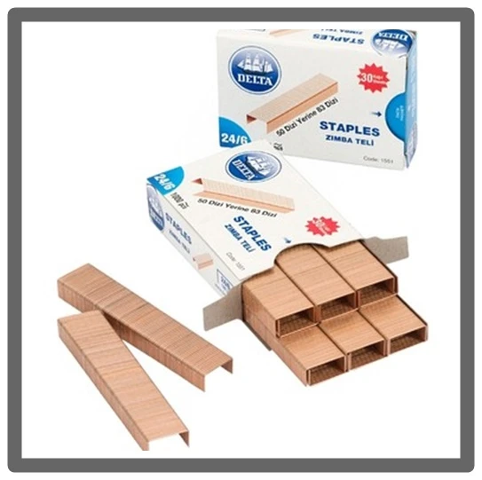 Delta Zımba Teli 24/6 bakır - 10 paket ürün görseli 1