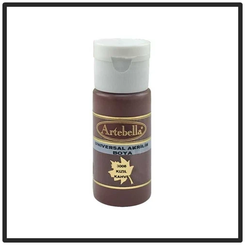 Artebella Akrilik Boya Kızıl Kahve 30ml - 2 adet ürün görseli 1