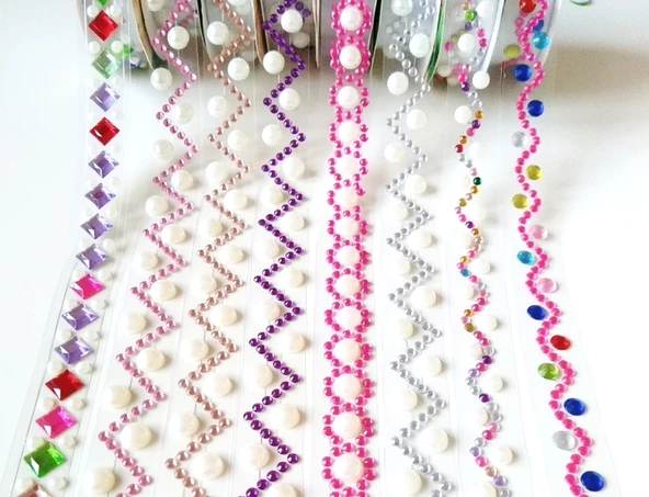 Dress Up Taşlı Bant 50 Cm - 4 adet ürün görseli 1
