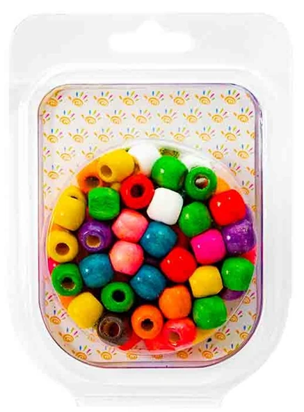 Kiddy World Ahşap Boncuk Küçük - 4 kutu ürün görseli 1