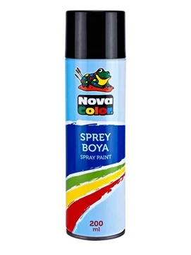 Nova Color Sprey Boya Siyah 200 ml - 2 adet ürün görseli 1