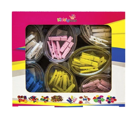 Kiddy World Ahşap Mandal Küçük - 4 paket ürün görseli 1