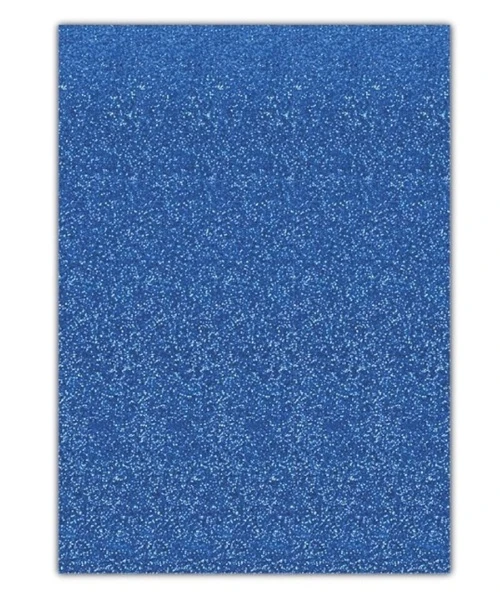 Simli Fon Kartonu 50X70 Mavi Rulo Şeklinde ürün görseli 1