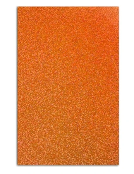 Yapışkanlı Simli Eva 50X70 Turuncu Rulo Şeklinde ürün görseli 1