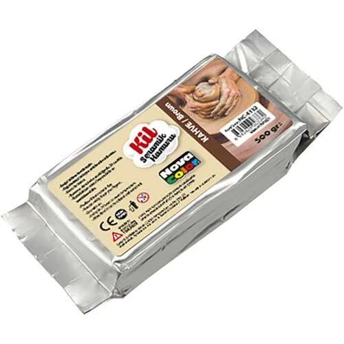 Nova Color Seramik Hamuru Kil 500 Gr Kahve - 2 adet ürün görseli 1