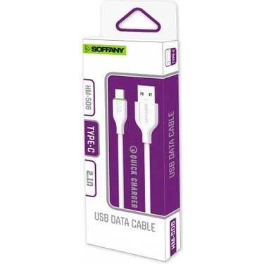 Soffany hm 506 1.2m 2.1A Type-C USB Kablo ürün görseli 1
