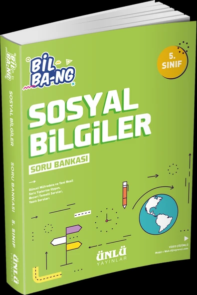 5.Sınıf Bil Bang Sosyal Bilgiler Soru Bankası Ünlü Yayıncılık ürün görseli 1