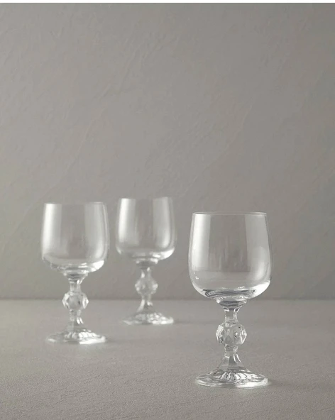 English Home Glossy Kristalin 3'lü Bardak 230 ml Şeffaf ürün görseli 1
