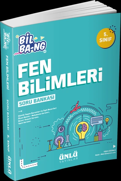 5.Sınıf Bil Bang Fen Bilimleri Soru Bankası Ünlü Yayınları ürün görseli 1